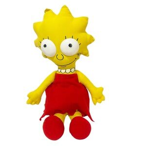 Vintage‎ 1990 The Simpsons Lisa Simpson 16" Rag Doll Plush Stuffed Doll Toy